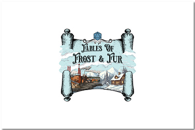 Fables of Frost & Fur vintage logo design branding custom design graphic design illustration logo typography vintage