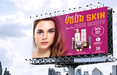 Billboard for beauty products advertisement advertisement billboard branding design graphic design hoarding board print design