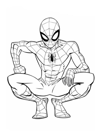 Spiderman Coloring Pages art bird branding coloring coloring pages design illustration kids logo ui