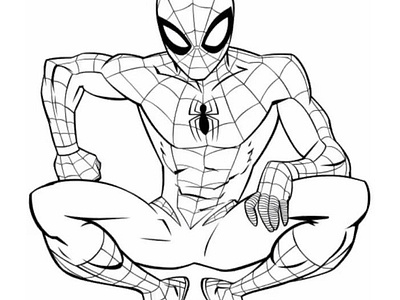 Spiderman Coloring Pages art bird branding coloring coloring pages design illustration kids logo ui