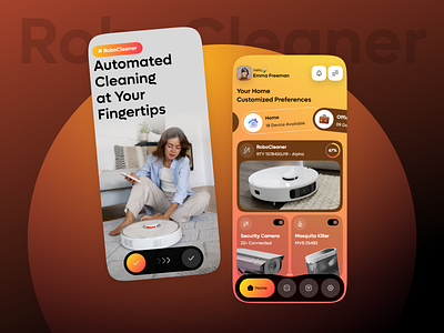 Modern Smart Home Security Mobile App Design with IoT 📱 app app design automation graphic design illustration iot smart home mobile mobile app mobile design monitoring remote security app smart devices smart home app design smarthome ui uiux ux