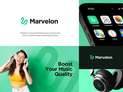 Branding Logo For Marvelon Music brand logo branding branding design branding logo corporate design creative design creative logo design designpark14 graphic design logo logo concept logo creation logo creator logo design logo designer logo maker minimal minimalist logo music
