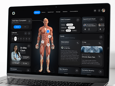 Humanex-AI : Full-Body Health Monitoring Dashboard⚕️ ai artonest dashboard design designers futureofai futureofhealth healthcare healthtech targetusers ui ux