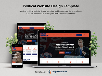 Political Campaign Website Template - WP Elementor campaign website campaign website design election candidate website politial website elementor political political website political website design political website template