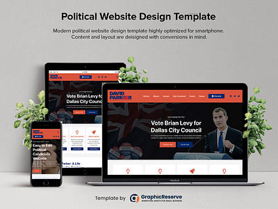 Political Campaign Website Template - WP Elementor campaign website campaign website design election candidate website politial website elementor political political website political website design political website template