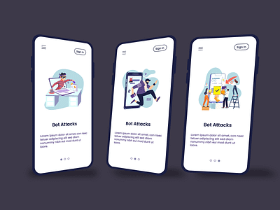 Security App Onboarding Illustration app character crm digital drawing fixing fraudstar illustration illustrator mobile onboarding teamwork ui ux vector web webdevelopment webillustration website