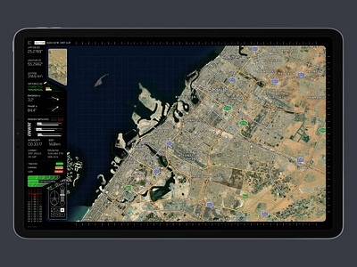 Drone Tracking - Dashboard UI advance ai dark theme dashboard dashboard design design drone drone control drone dashboard drone interface design drone surveillance fvp ipad map simulator surveillance technology tracking ui ux