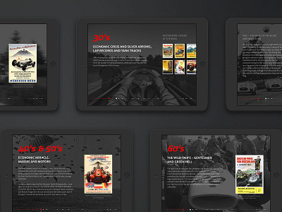 Nürburgring history page ui