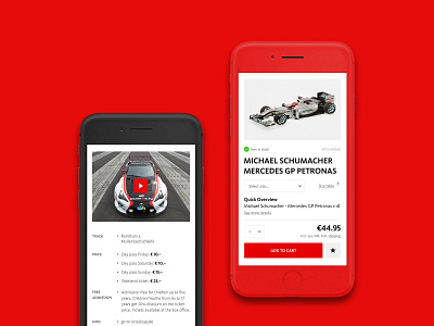 Nürburgring mobile ui