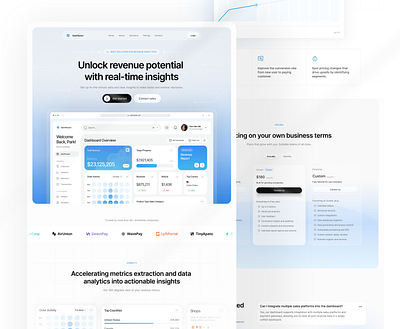 SaaS Landing Page — Website Design ai business dashboard design gradient homepage landing landing page landing page ui minimalistic minimalistic landing page saas saas landing saas landing page saas website ui web design web landing page website website design