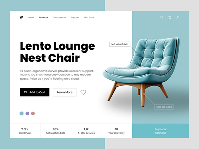 Furniture Store Website Concept concept design furniture hero landing minimaldesig productpage shopui store ui uiux ux web design webdesign website