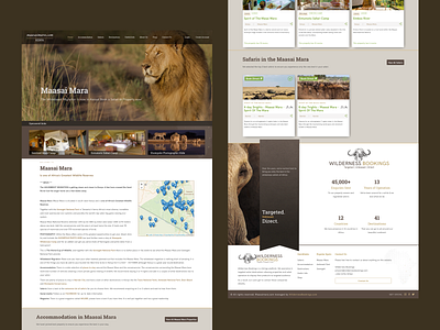 MaasaiMara clean design figma responsive web design safari safari website ui uidesign website design wordpress