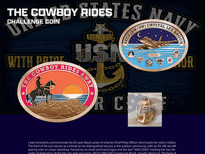 THE COWBOY RIDES CHALLENGE COIN 3d animation branding coin crypto design graphic design illustration logo ui