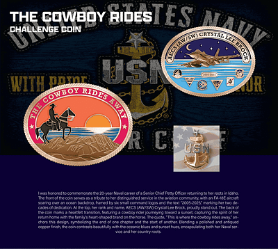 THE COWBOY RIDES CHALLENGE COIN 3d animation branding coin crypto design graphic design illustration logo ui