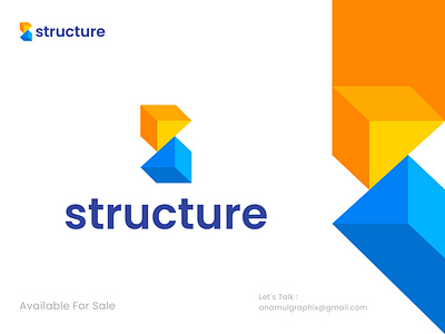 Letter S with Architecture, Construction Logo Concept 3d 3d logo apartment architecture architecture logo building building logo construction logo logo logo design logotype mortage real estate s construction s letter logo s logo