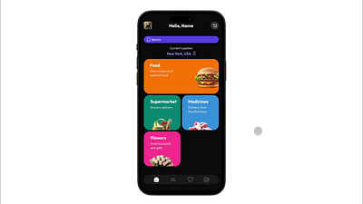 YummyExpress - Food Delivery Mobile App animation app design design figma mobile app mobile design prototype ui uiux ux