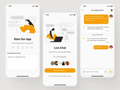 midasmind: AI Investing Roboadvisor App - Help Center UIUX chat support ui chat ui clean contact support ui finance ui finance ui kit help center help support ui help ui investing app investing ui investment app live support ui minimal orange robo advisor app roboadvisor app simple support ui yellow