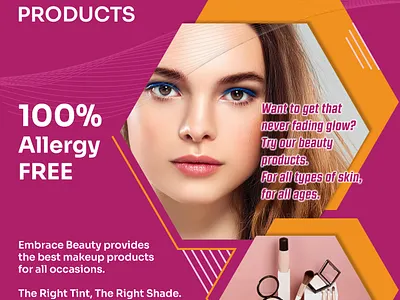 Embrace Beauty Magazine Full Advertisement branding graphic design