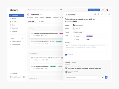 Dashboard analytics branding clean comments component dashboard design element illustration popup product design project management saas task manager tool typography ui ui ux user experience ux