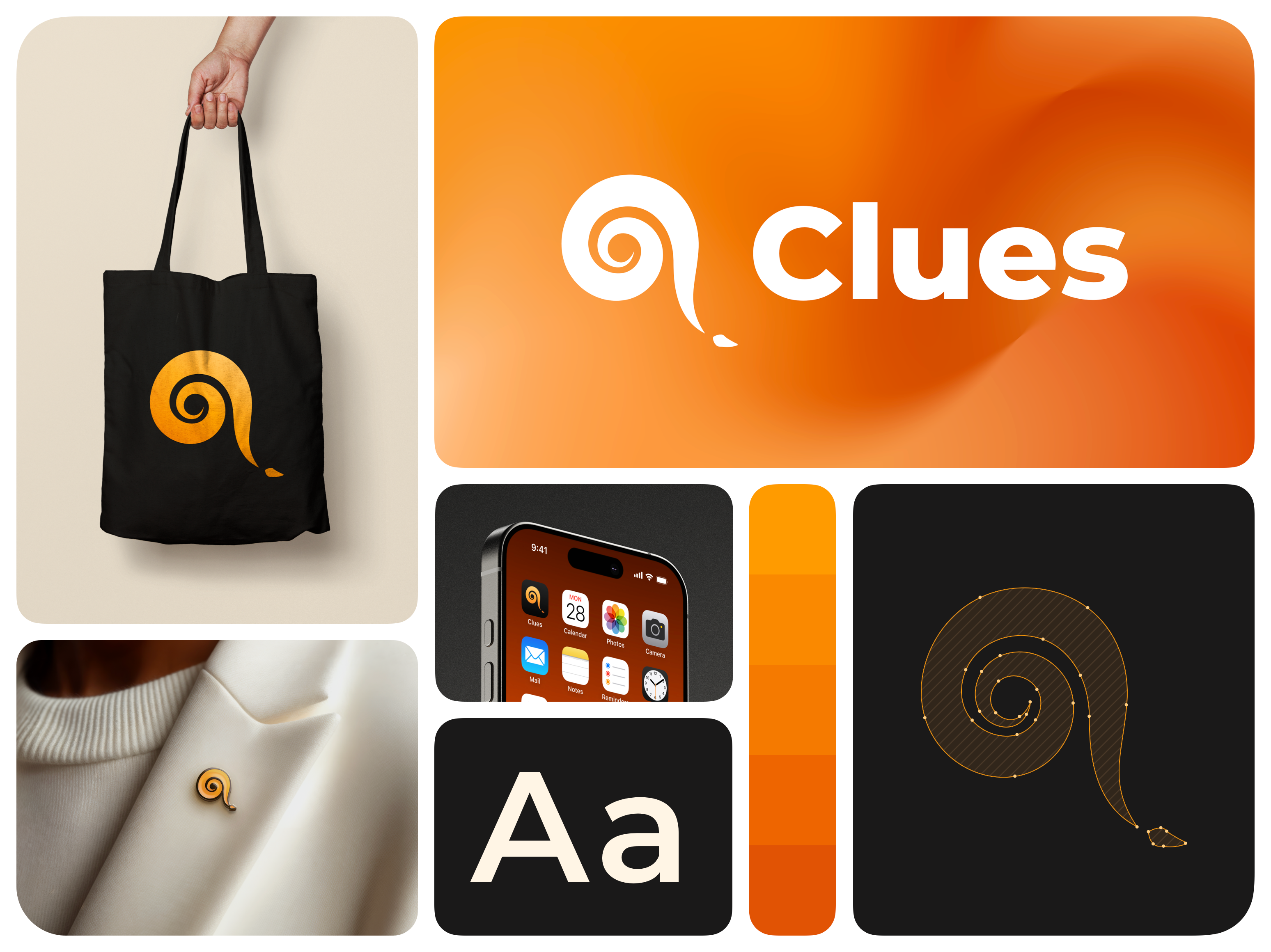 Clues Brand Identity brand identity branding graphic design icon icon design logo logo design visual identity
