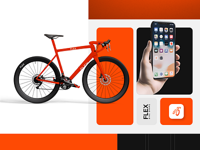 Bike logo design applogo bike bikeshare flex flexbikeshare logo minimal minimalogodesign orangecolor orangelogo simple