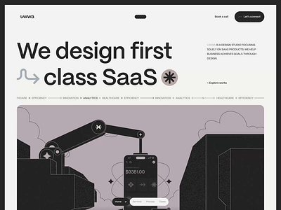 Web design for SAS Design Studio saas web app website