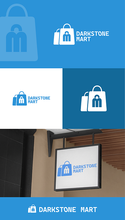 Darkstone Mark Shopping Business Logo Design brand logo business logo design graphic design illustration logo logo design logo designer logo maker