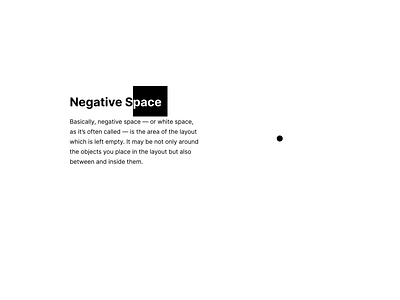 Negative Space UI design negative space ui component visual design white space