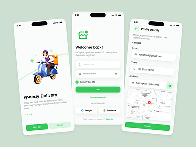 Starting Process for Grocery App UX Design app appdesign design figmadesign grocery groceryapp groceryshopping login mobileappdesign shoppingapp ui uidesign uiuxdesign userinterface ux uxdesign