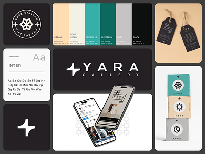 Yara Gallery brand branding fashion logo logodesign visual