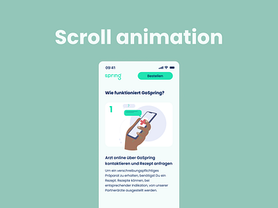 Scroll animation | Healthtech | Telemedicine animation design figma flat illustraion graphic design health illustration landing landing page medical mobile motion graphics product design protorype scrolling telemed ui ux vector website