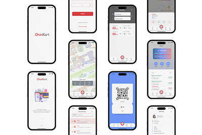 Mobile App "BakıKart" app design figma mobile app ui ux