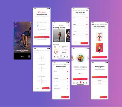 Fitness Tracker UI page design figma ui ui design