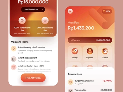 MoniPay App Motion Exploration after effects banking branding clean design figma finance gradient icons illustration money motion principle prototype transactions typography ui ux website whitespace