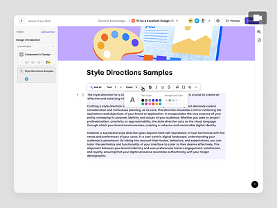 Trenning - Formatting Pages and Optimizing Content with AI ai animation course education education platform learner learning management system learning path lms product design saas saas design staff training student team training ui ux web app web design wiki