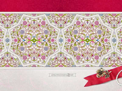 Flowers and Geometry. Floral decorations & patterns for packing. annapogulyaeva annapogulyaeva art arabic branding decoration design floral decoration floral design floral pattern graphic design illustration illustrator islamic oriental ornament packing textile design tracery vintage