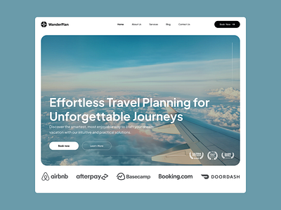 WanderPlan - Effortless Travel Planning for Unforgettable Journe design interface ui ux uxd webflow website