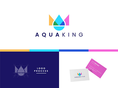 Aqua King branding design graphic graphic design logo logodesign logofolio