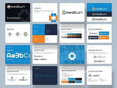 Medituri Logo Guidelines brand identity branding branding guidelines healthcare healthcare logo illustration logo logo design logo guidelines medituri logo ui
