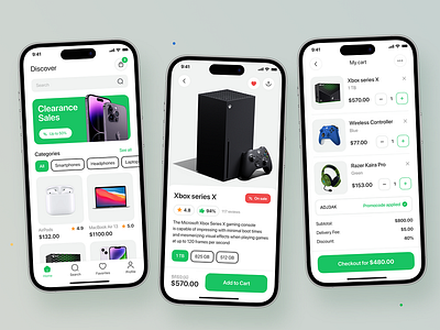 Ecommerce App UI/UX branding design display ecommerce mobile app mockups ui ux