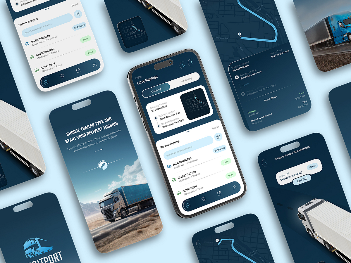 Ride Management App designs, themes, templates and downloadable graphic