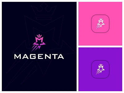 Magenta Logo brand identity branding company logo creative logo letter mark logo logo design m letter mark m logo star logo typography logo yacht logo