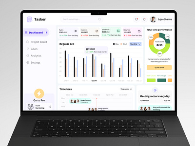 Task Management Dashboard 2024 3d animation banking dashboard branding dashboard 2024 dashboard trending fintec web applications fintech graphic design logo motion graphics new design task dashboard task management ui ux web web applications won concept dashboard