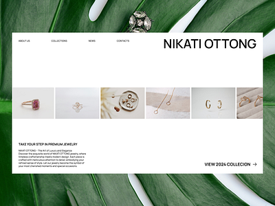 NIKATI OTTONG - Ecom website branding design ecommerce illustration jewelry logo minimal typography ui ux uxresearch web design