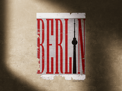 Poster "Berlin" design graphic design illustration poster typography vector