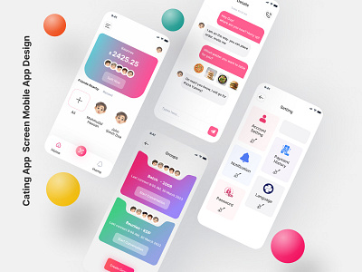 Chatting app design online classes animation branding chatting app graphic design menuo bar menuo screen message app motion graphics online classes setting screen ui ui designer we website design