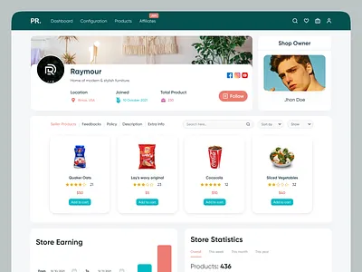 Seller Dashboard buy sell dashboard classified clean app dashboard sell seller seller dashboard seller profile ui design uiroll uiux web application web design web page web uiux