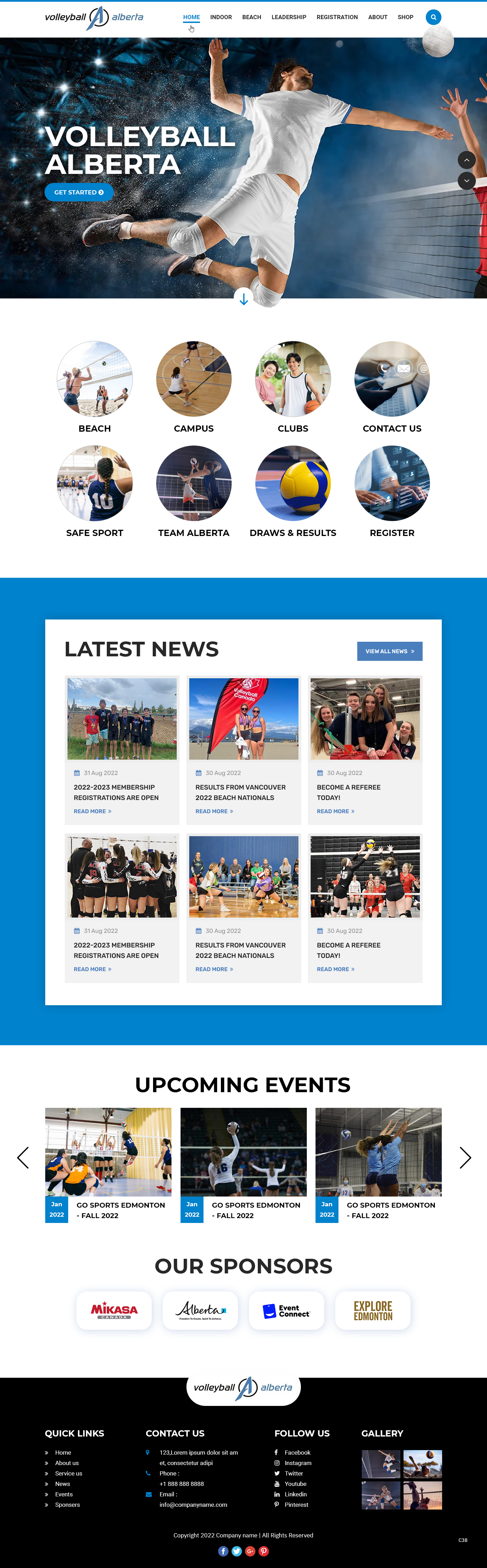 Volleyball Alberta - Canada 3d animation branding design digitalmarketing figma graphic design illustration logo motion graphics productdesign prototype typography ui userinterface ux vector website wireframe