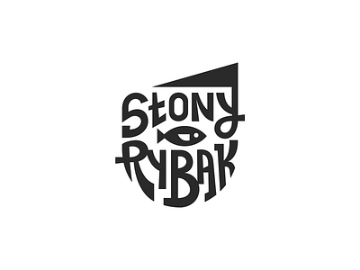 Słony Rybak🚩 belcdesign branding designlogo fishshop lettering letters logo logotype patrykbelc typography