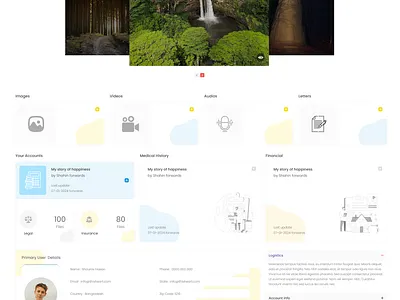 ThisHeart Beneficiaries landing page dashboard design figma design landing page profile design prototype design ui design uiux design ux design web design website design xd design
